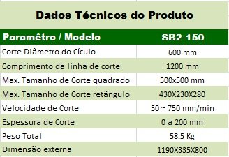 Máquina de Oxi-Corte  SB2 - 150 Corte Circular
