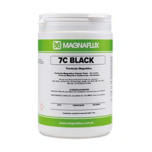 7C Black Partícula Magnética Visível Preta em Pó - Via Úmida