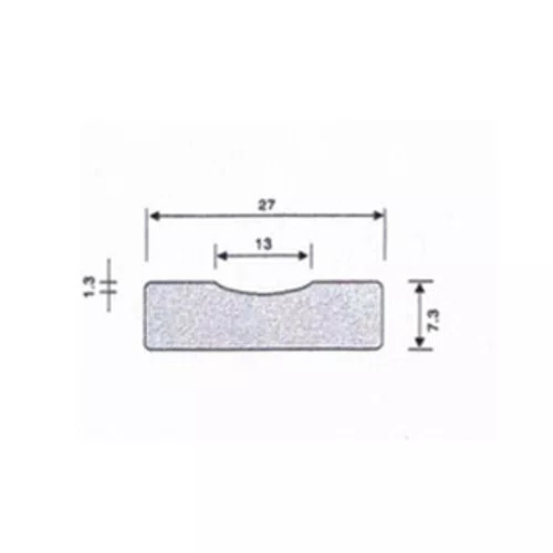 BACKING DE CERAMICA SB CONCAVE 13MM WT-403 CAIXA COM 36 MT