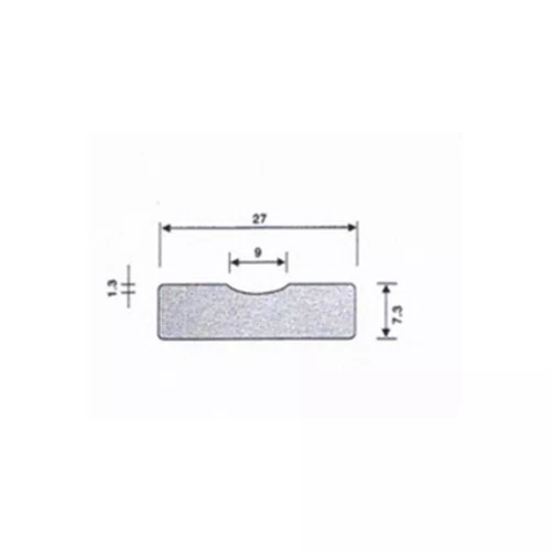 BACKING DE CERAMICA SB CONCAVE 9  WT-402 CAIXA COM 36 MT