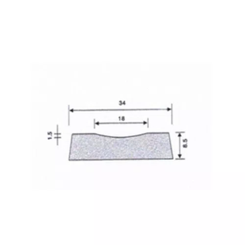 BACKING DE CERAMICA SB WT-604 - CONCAVE 18 (COM 6 MT)
