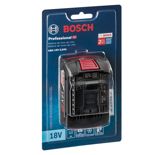 Bateria de Íons de Lítio 18V Bosch GBA 18V 2,0Ah