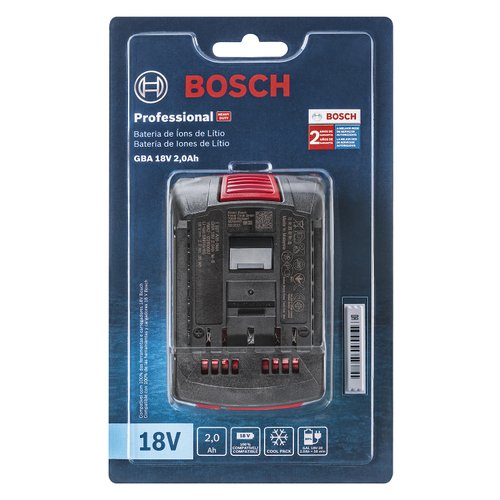 Bateria de Íons de Lítio 18V Bosch GBA 18V 2,0Ah