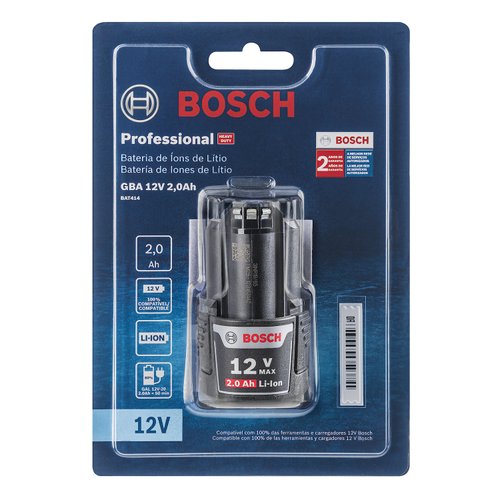 Bateria de Íons de Lítio Bosch GBA 12V 2,0Ah