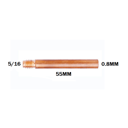 Bico de Contato para Tocha MIG E-CU 0.8MM -5/16X55MM REF. SB050