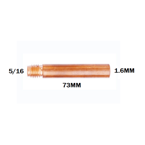 Bico de Contato para Tocha MIG E-CU 1.6MM -5/16X73MM REF. SB044
