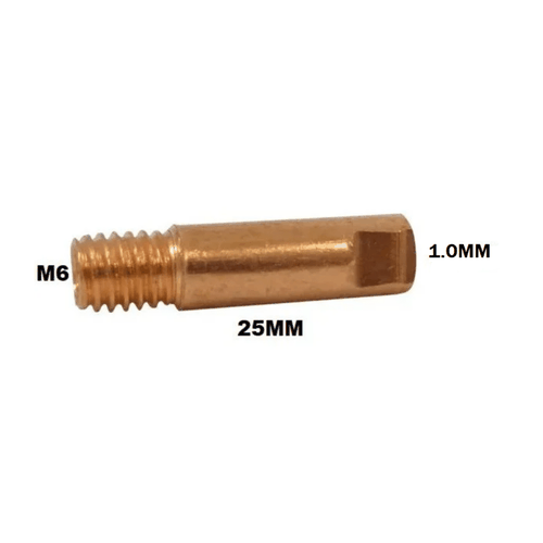 Bico de Contato para Tocha MIG / MAG E-CU 1.0MM -M6X25MM