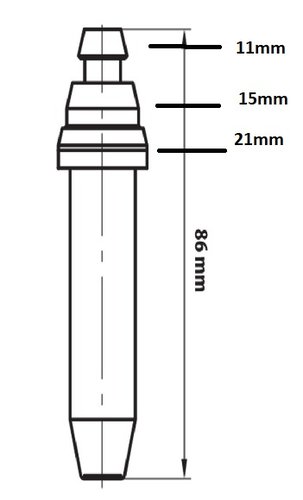 Bico de Corte para Maçarico G1 A 25/10 AC SB 3 Sedes AD Esp Corte 120-200mm