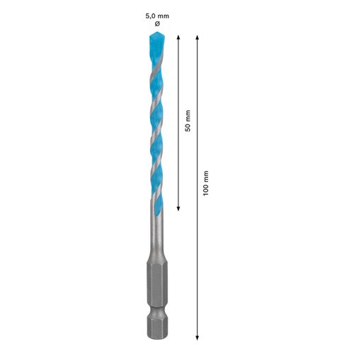 Broca Bosch EXPERT HEX-9 Multiconstruction Ø5x50x100 mm