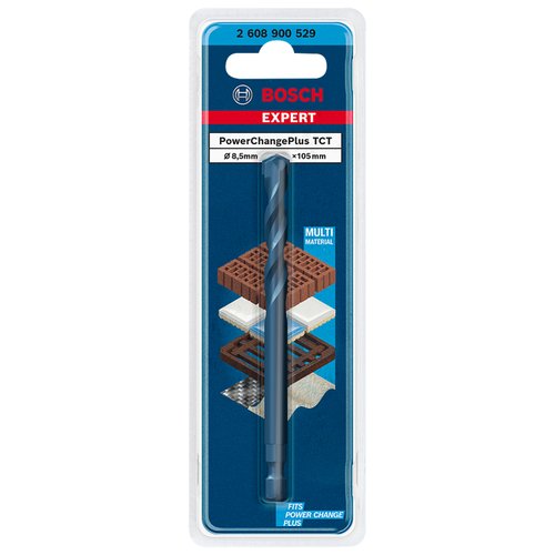 Broca guia para serra copo Bosch EXPERT PowerChange Plus TCT Ø 8,5x105 mm