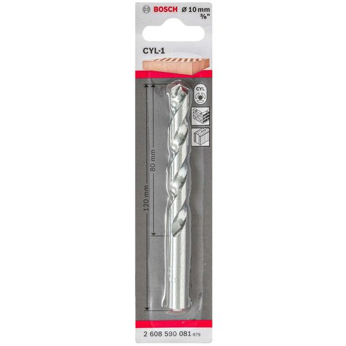 Broca para concreto Bosch CYL-1 Ø10 x 80 x 120 mm