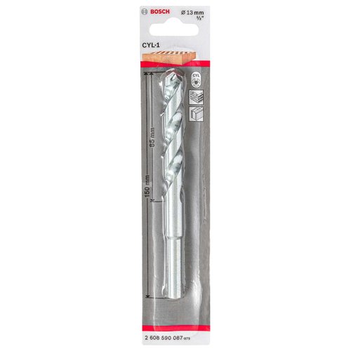 Broca para concreto Bosch CYL-1 Ø13 x 85 x 150 mm