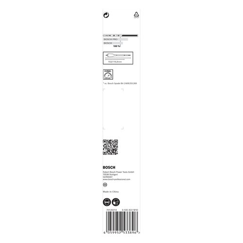 Broca para madeira Bosch EXPERT Self Cut Speed 16 x 152mm