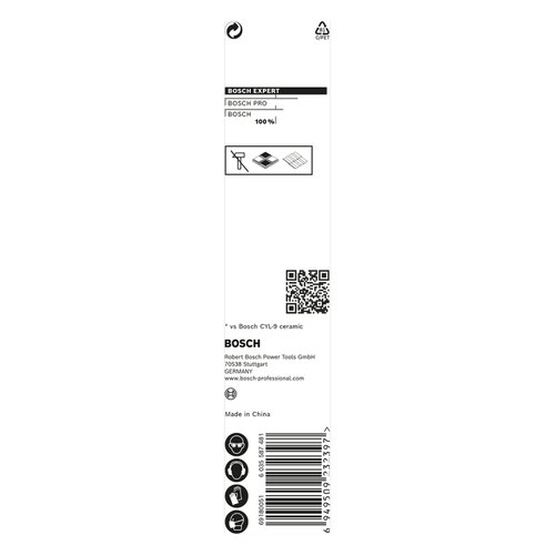 Broca para porcelanato Bosch EXPERT HEX-9 Hard Ceramic 3x90mm