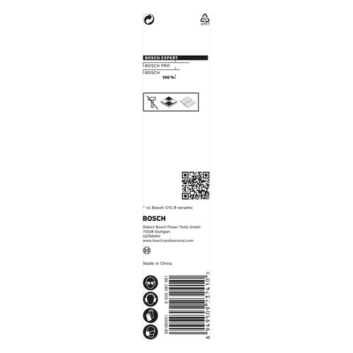 Broca para porcelanato Bosch EXPERT HEX-9 Hard Ceramic 5x90mm