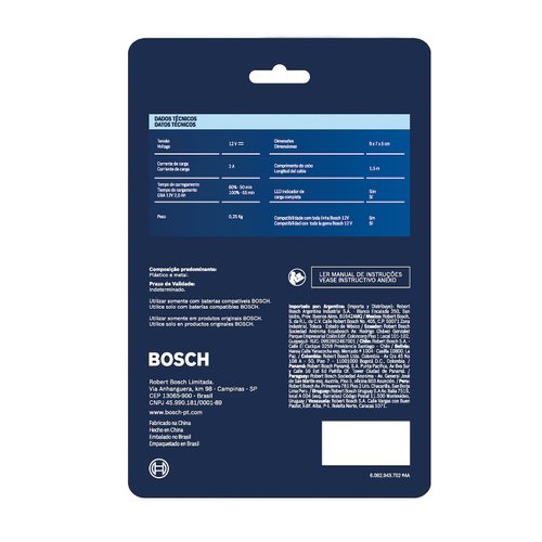 Carregador de bateria Bosch GAL 12V-20, Bivolt