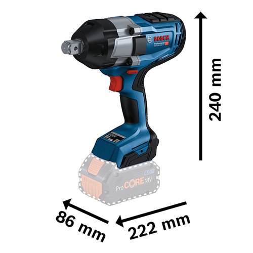 Chave de Impacto a bateria Bosch GDS 18V-1050 H Brushless 18V SB