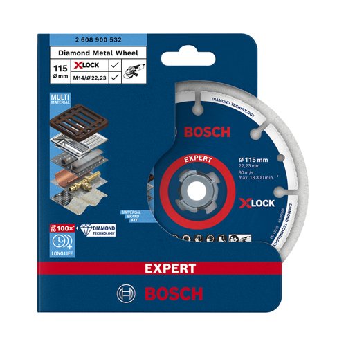 Disco de corte diamantado Bosch EXPERT Bosch X-Lock 115mm