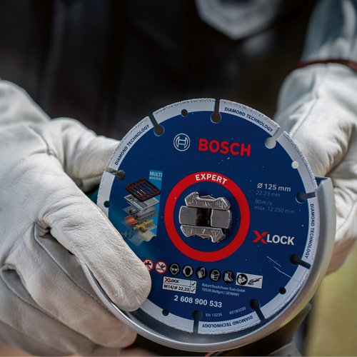 Disco de corte diamantado Bosch EXPERT X-Lock 125mm