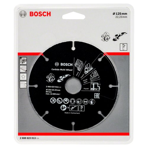 Disco de Corte Multimaterial Bosch para Esmerilhadeira 125mm