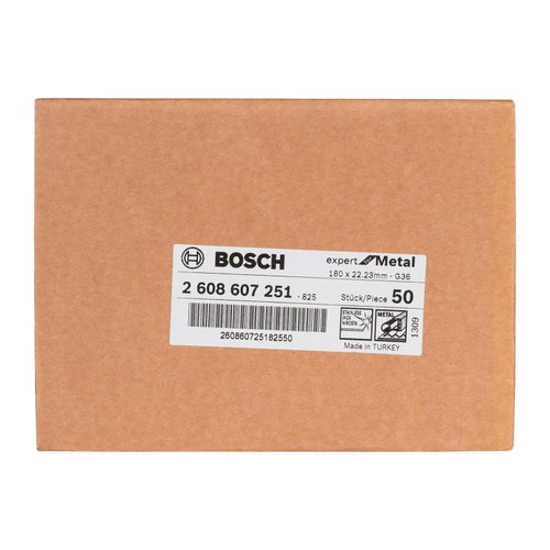Disco de Lixa em Fibra Bosch R444 Expert for Metal; 180mm G36