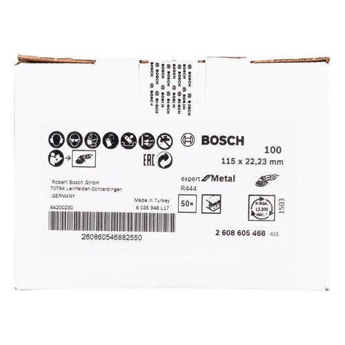 Disco de Lixa em Fibra R444 Expert for Metal 115mm G100