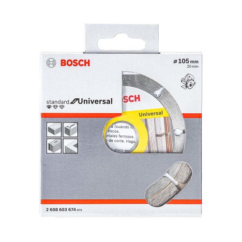 Disco diamantado segmentado Bosch Standard for Universal multimaterial 105 x 20 x 1,8 x 8 mm com 1 peça