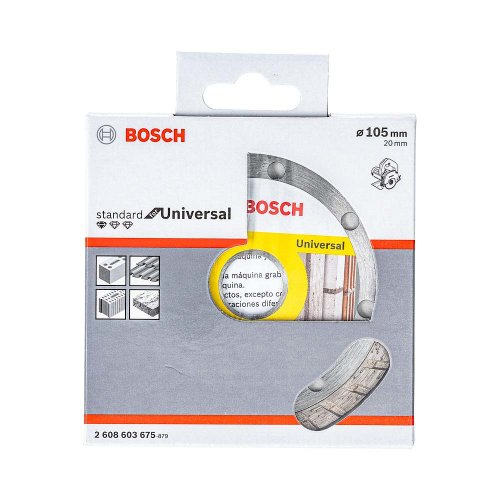 Disco diamantando turbo Bosch Standard for Universal multimaterial 105 x 20 x 2,2 x 8 mm com 1 peça