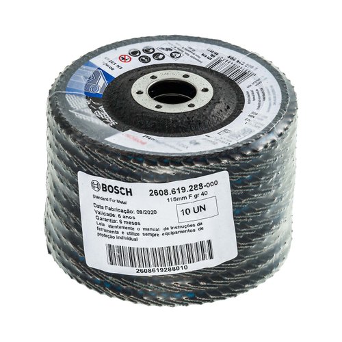 Disco flap curvo Bosch Standard for Metal; 115mm G40
