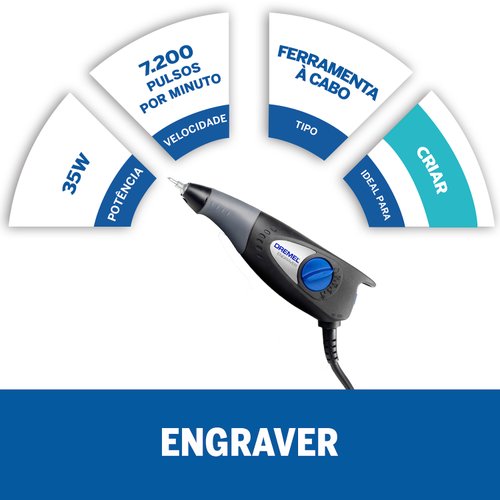 Dremel Engraver Gravador Elétrico Com 2 Acessórios 220V