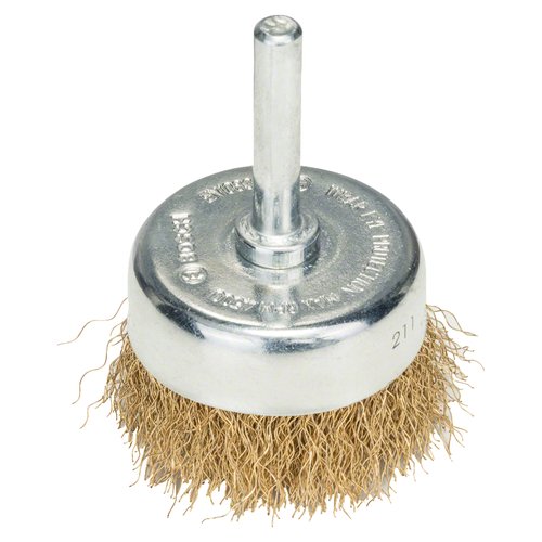 Escova de aço copo Bosch para furadeira arame ondulado 50mm