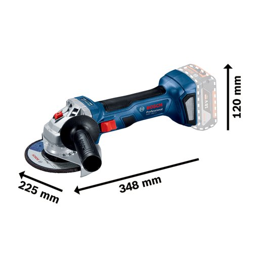 Esmerilhadeira à bateria Bosch GWS 180-LI Brushless 18V SB