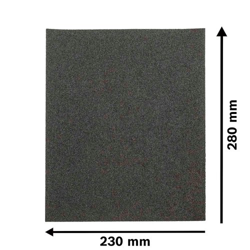 Folha de lixa Bosch Black for Stone; 230x280mm G100