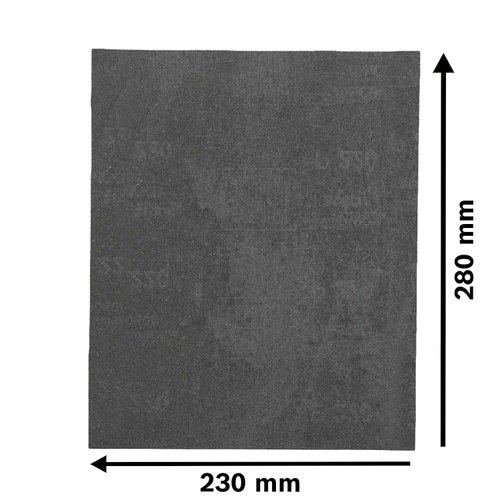 Folha de lixa Bosch Black for Stone; 230x280mm G220