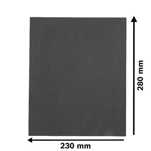 Folha de lixa Bosch Black for Stone; 230x280mm G360