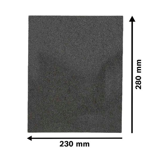 Folha de lixa Bosch Black for Stone; 230x280mm G60