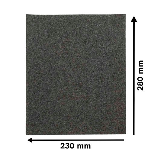 Folha de lixa Bosch Black for Stone; 230x280mm G80