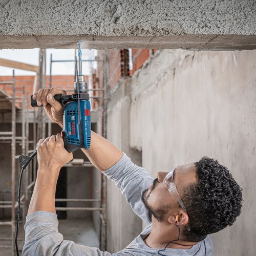 Furadeira de Impacto Bosch GSB 13 RE-MX5 - 750W 127V 5 brocas e maleta