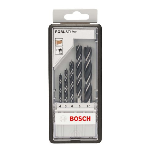 Jogo de brocas para madeira Bosch 3 Pontas 4-10mm 5 peças