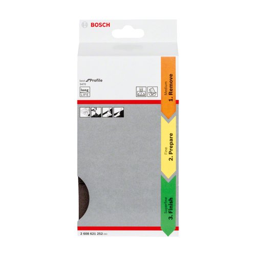 Kit de esponjas abrasivas Bosch Best for Profile 3 peças