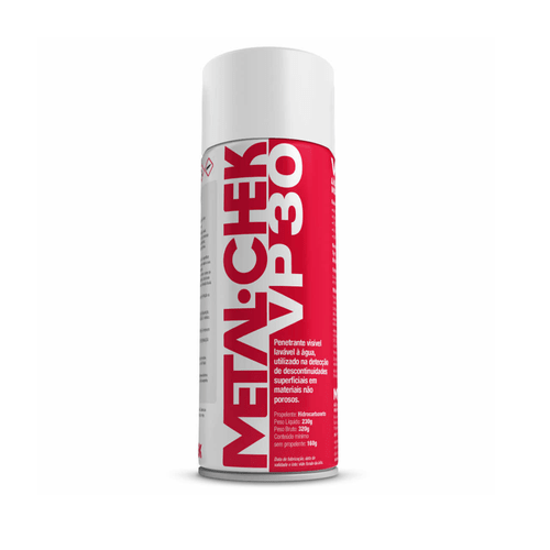 Kit Penetrante Visível Metal-chek Removedor E-59 Liquido Penetrante VP-30 Revelador D-70