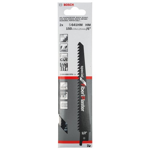 Lâmina de serra sabre Bosch Special for Fiber and Plaster S641HM 2U