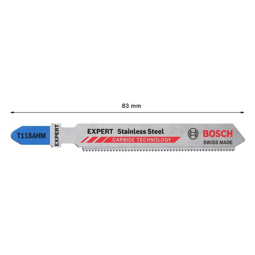 Lâmina de serra tico tico Bosch EXPERT Stainless Steel T118AHM, 2 lâminas