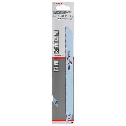 Lâmina serra sabre Bosch S1122BF Flexible for Metal com 2 Unidades
