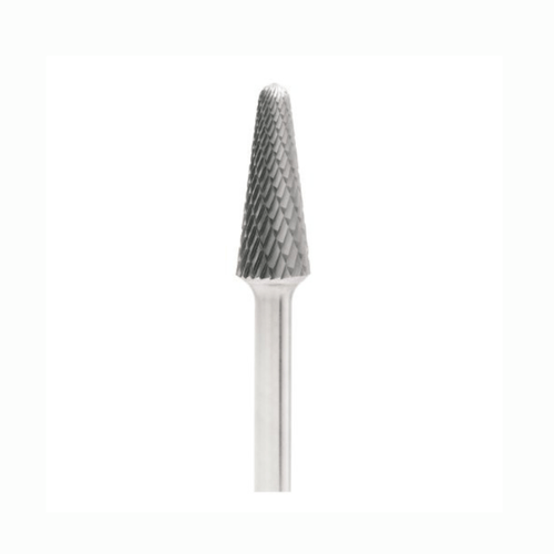 Lima Rotativa Cônica Redonda HFL 1230.06 Diâmetro 12mm Base X Forma L