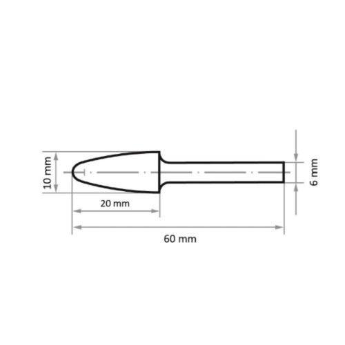 Lima Rotativa Fresa Árvore RBF 1020.06 - Diâmetro 10mm Lukas