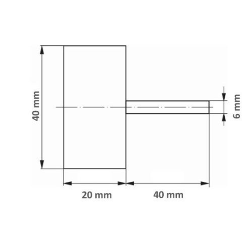 Lixa de Roda Lamela SFL 04020.06 GR 60 Diâmetro 40mm Lukas