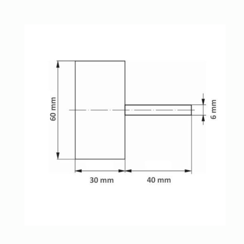 Lixa de Roda Lamela SFL 06030.06 GR 40 Diâmetro 60mm Lukas