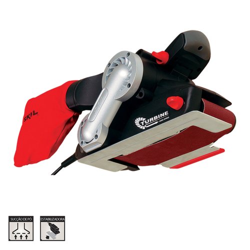 Lixadeira de Cinta Skil 7640 900W 220V com 3 Lixas e maleta