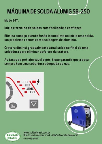 Máquina de Solda ALUMIG  25OP  220 V